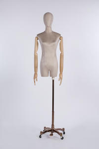 Half body female torso mannequin with base